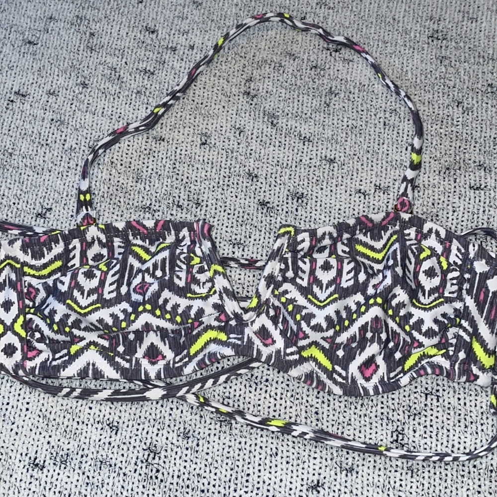 Strappy bikini top.